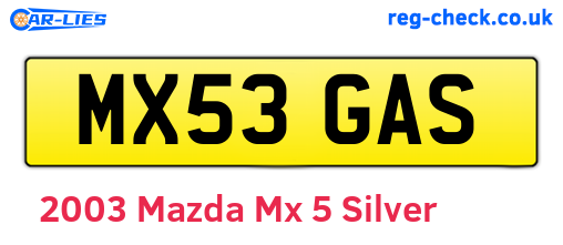 Silver 2003 Mazda Mx-5 (MX53GAS)