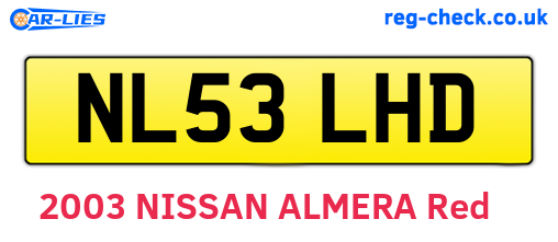 NL53LHD are the vehicle registration plates.