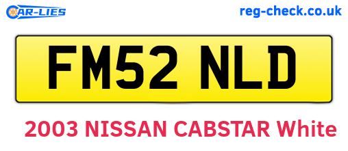 FM52NLD are the vehicle registration plates.