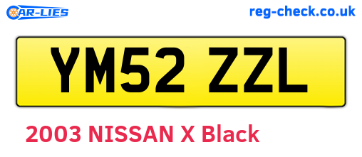 YM52ZZL are the vehicle registration plates.