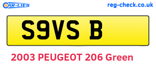 S9VSB are the vehicle registration plates.