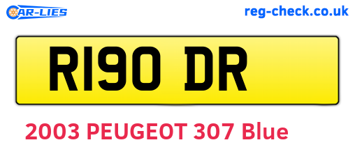 R19ODR are the vehicle registration plates.