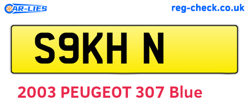 S9KHN are the vehicle registration plates.