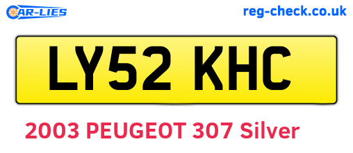 LY52KHC are the vehicle registration plates.
