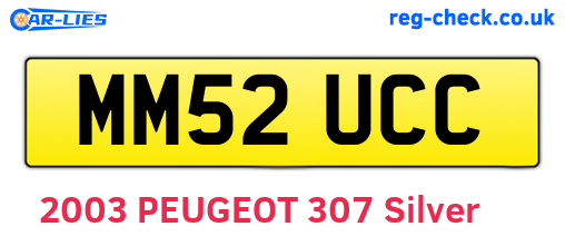 MM52UCC are the vehicle registration plates.