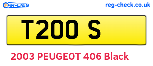 T2OOS are the vehicle registration plates.