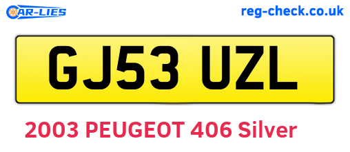 GJ53UZL are the vehicle registration plates.