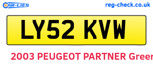 LY52KVW are the vehicle registration plates.