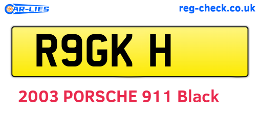 R9GKH are the vehicle registration plates.