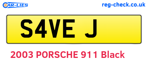 S4VEJ are the vehicle registration plates.