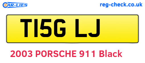 T15GLJ are the vehicle registration plates.