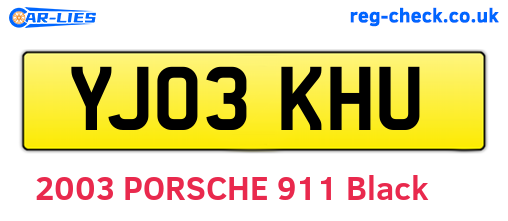 YJ03KHU are the vehicle registration plates.