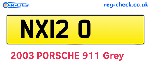 NXI20 are the vehicle registration plates.