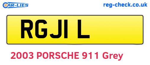 RGJ1L are the vehicle registration plates.