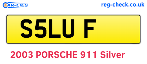 S5LUF are the vehicle registration plates.
