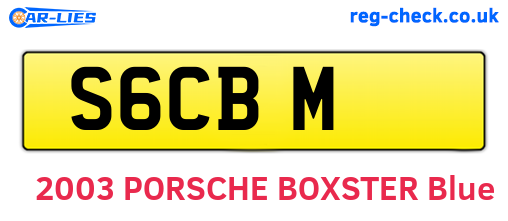S6CBM are the vehicle registration plates.