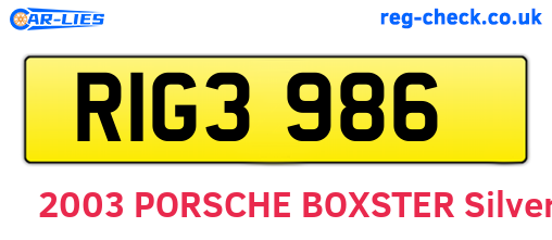 RIG3986 are the vehicle registration plates.