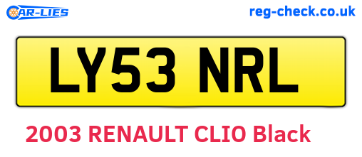 LY53NRL are the vehicle registration plates.