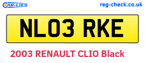 NL03RKE are the vehicle registration plates.
