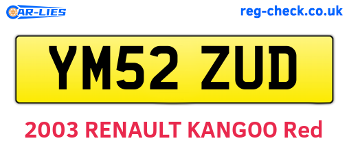 YM52ZUD are the vehicle registration plates.