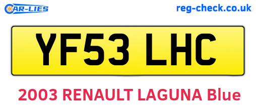 YF53LHC are the vehicle registration plates.