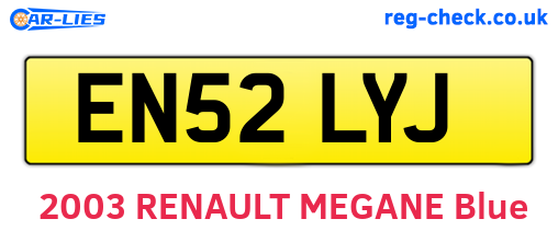 EN52LYJ are the vehicle registration plates.