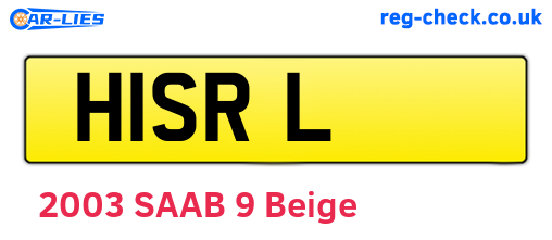 H1SRL are the vehicle registration plates.