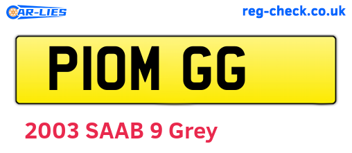 P10MGG are the vehicle registration plates.