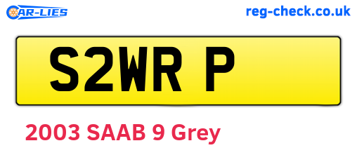 S2WRP are the vehicle registration plates.