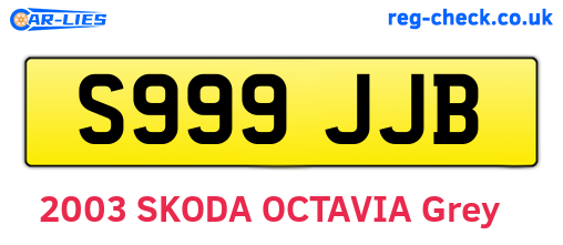 S999JJB are the vehicle registration plates.