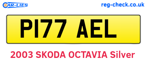 P177AEL are the vehicle registration plates.