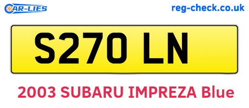 S27OLN are the vehicle registration plates.