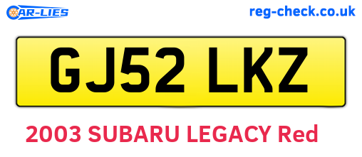 GJ52LKZ are the vehicle registration plates.
