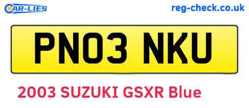 PN03NKU are the vehicle registration plates.
