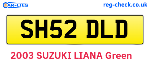 SH52DLD are the vehicle registration plates.