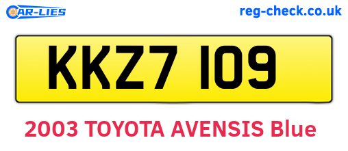 KKZ7109 are the vehicle registration plates.
