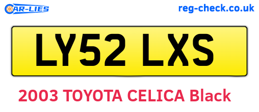 LY52LXS are the vehicle registration plates.