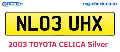 NL03UHX are the vehicle registration plates.