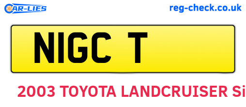 N1GCT are the vehicle registration plates.