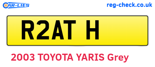 R2ATH are the vehicle registration plates.