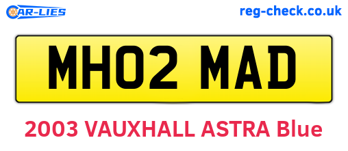 MH02MAD are the vehicle registration plates.