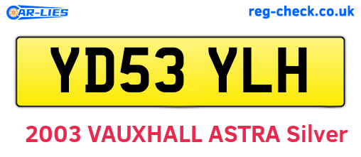 YD53YLH are the vehicle registration plates.