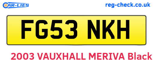 FG53NKH are the vehicle registration plates.