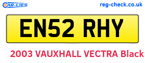 EN52RHY are the vehicle registration plates.