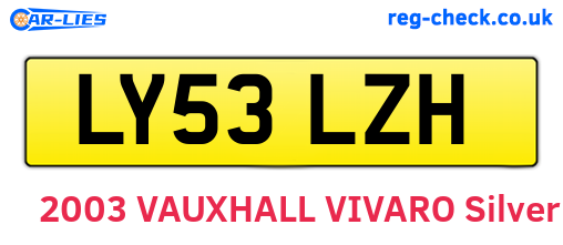 LY53LZH are the vehicle registration plates.