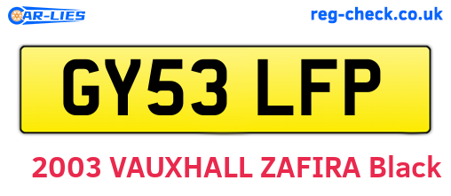 GY53LFP are the vehicle registration plates.