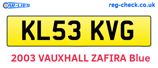 KL53KVG are the vehicle registration plates.