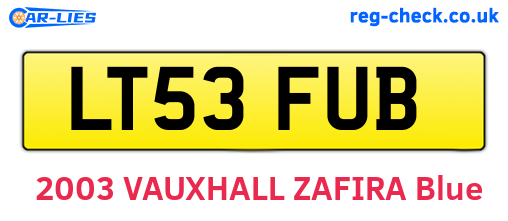 LT53FUB are the vehicle registration plates.