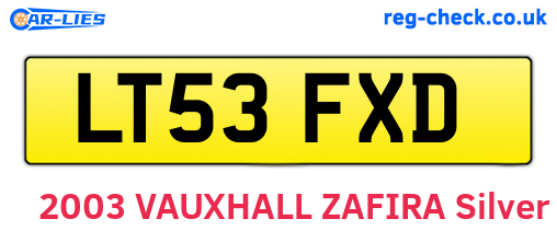 LT53FXD are the vehicle registration plates.