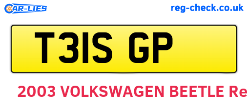 T31SGP are the vehicle registration plates.